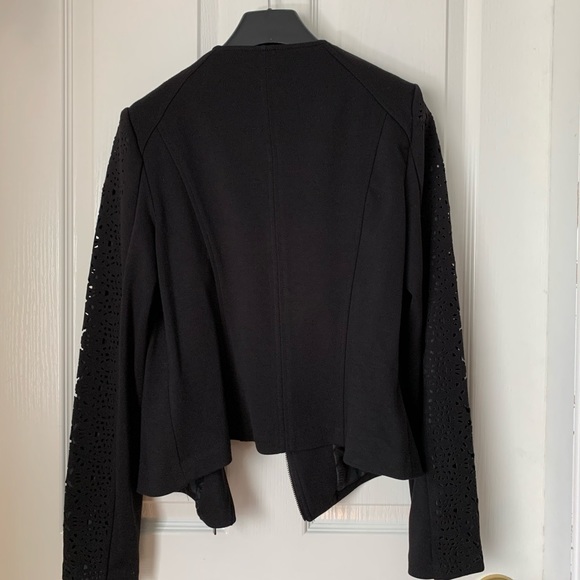 Laundry by Shelli Segal Black Lazercut Blazer US10 - Picture 3 of 12